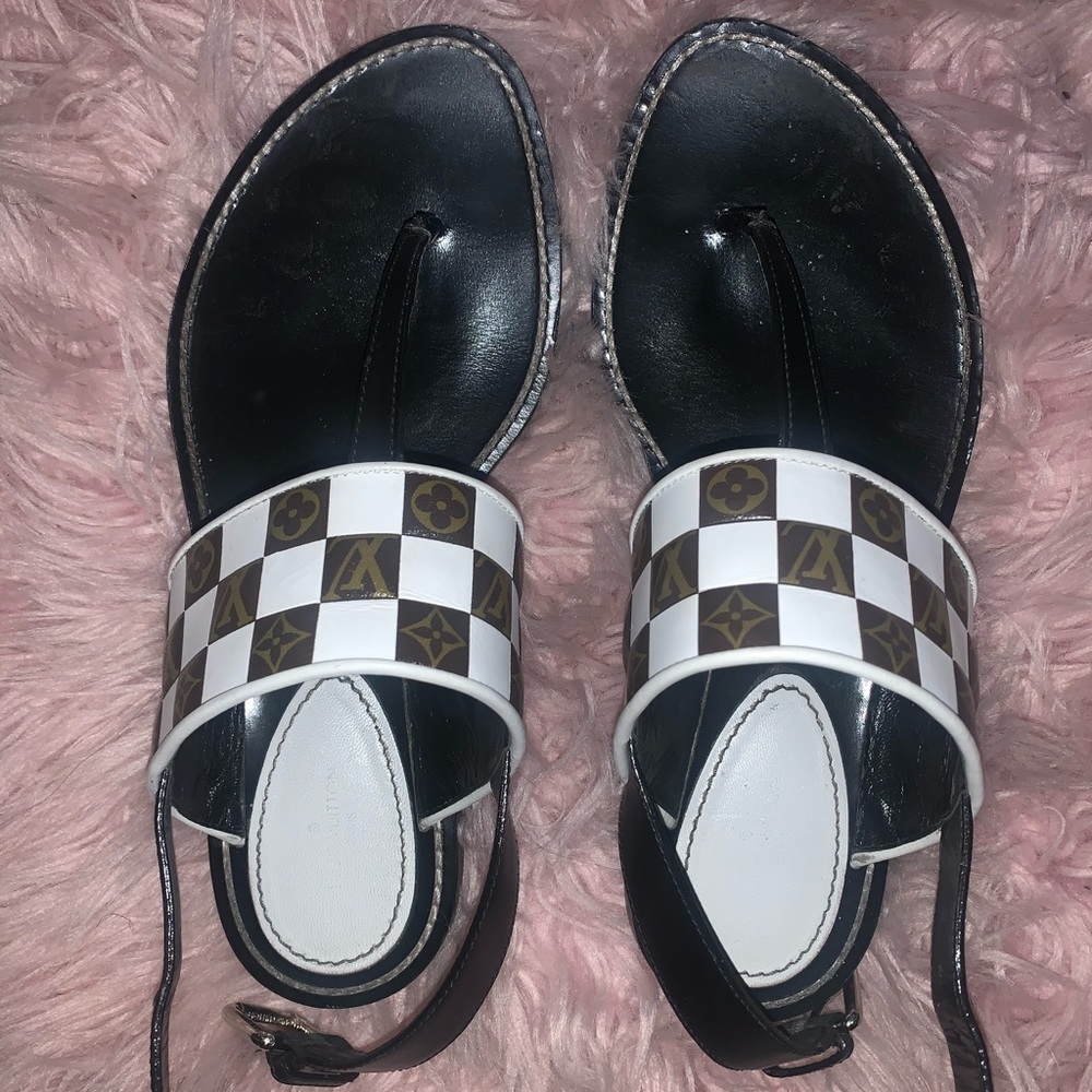 Louis Vuitton Checkerboard Sandals